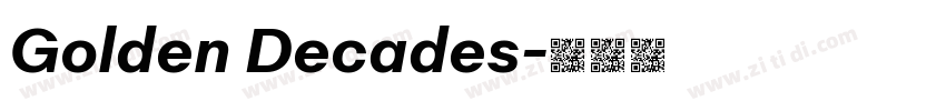 Golden Decades字体转换